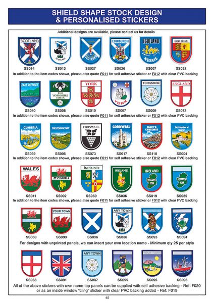 personalised stickers stock designs