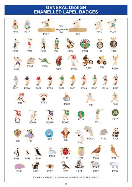 18-general-design-enamelled-lapel-badges